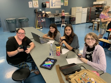 Working on the Comic Artist badge