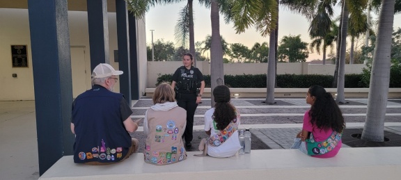 Interviewing a police officer